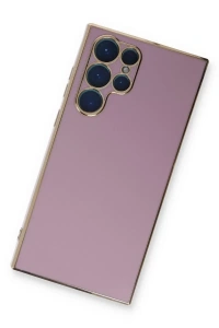Samsung Galaxy S22 Ultra Kılıf Volet Silikon - Mor