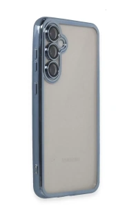Samsung Galaxy S23 FE Kılıf Lensli Silikon - Açık Mavi