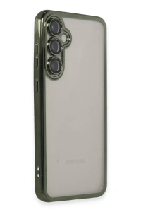 Samsung Galaxy S23 FE Kılıf Lensli Silikon - Yeşil