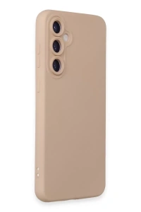 Samsung Galaxy S23 FE Kılıf Nano içi Kadife Silikon - Pudra