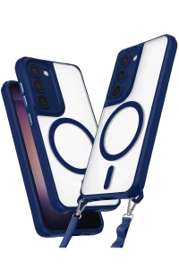 Samsung Galaxy S23 Kılıf Enka Magsafe Silikon Kılıf - Lacivert