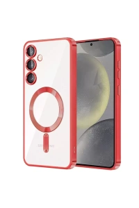 Samsung Galaxy S23 Kılıf Kross Magneticsafe Kapak - Kırmızı