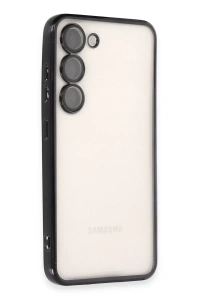 Samsung Galaxy S23 Kılıf Lensli Silikon - Siyah