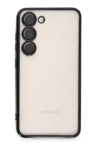 Samsung Galaxy S23 Kılıf Lensli Silikon - Siyah