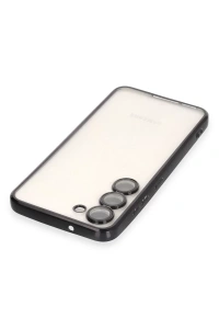 Samsung Galaxy S23 Kılıf Lensli Silikon - Siyah