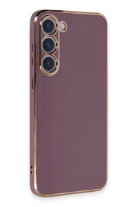 Samsung Galaxy S23 Kılıf Volet Silikon - Mor
