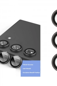 Samsung Galaxy S23 Plus Kamera Lens Koruyucu - Siyah