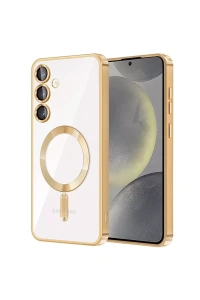 Samsung Galaxy S23 Plus Kılıf Kross Magneticsafe Kapak - Gold