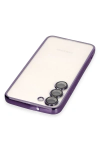 Samsung Galaxy S23 Plus Kılıf Lensli Silikon - Mor