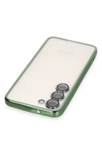 Samsung Galaxy S23 Plus Kılıf Lensli Silikon - Yeşil