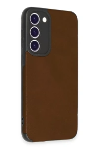 Samsung Galaxy S23 Plus Kılıf Loop Deri Silikon - Kahverengi