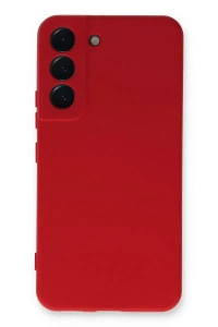 Samsung Galaxy S23 Plus Kılıf Nano içi Kadife Silikon - Kırmızı