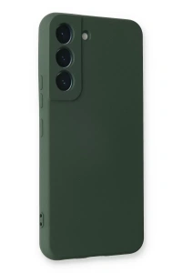 Samsung Galaxy S23 Plus Kılıf Nano içi Kadife Silikon - Koyu Yeşil