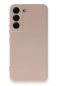 Samsung Galaxy S23 Plus Kılıf Nano içi Kadife Silikon - Pudra