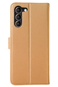 Samsung Galaxy S23 Plus Trend S Plus Kapaklı Kılıf - Gold