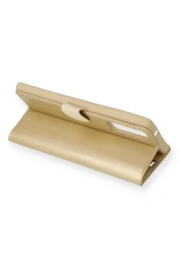 Samsung Galaxy S23 Plus Trend S Plus Kapaklı Kılıf - Gold