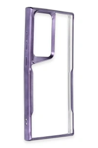 Samsung Galaxy S23 Ultra Kılıf Boyi Silikon Kapak - Derin Mor