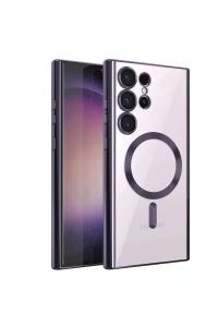 Samsung Galaxy S23 Ultra Kılıf Kross Magneticsafe Kapak - Mor