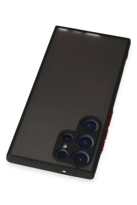 Samsung Galaxy S23 Ultra Kılıf Montreal Silikon Kapak - Siyah