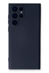 Samsung Galaxy S23 Ultra Kılıf Nano içi Kadife Silikon - Lacivert