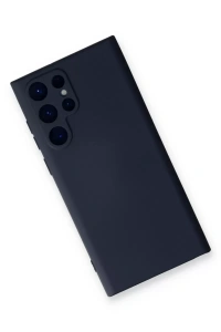 Samsung Galaxy S23 Ultra Kılıf Nano içi Kadife Silikon - Lacivert