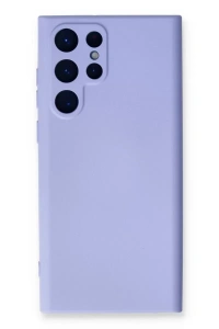 Samsung Galaxy S23 Ultra Kılıf Nano içi Kadife Silikon - Lila