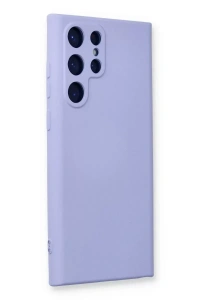Samsung Galaxy S23 Ultra Kılıf Nano içi Kadife Silikon - Lila