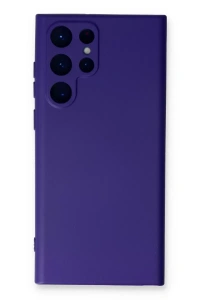 Samsung Galaxy S23 Ultra Kılıf Nano içi Kadife Silikon - Mor