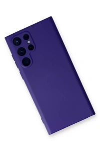 Samsung Galaxy S23 Ultra Kılıf Nano içi Kadife Silikon - Mor