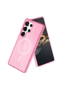 Samsung Galaxy S23 Ultra Kılıf Star Magsafe Kapak - Pembe