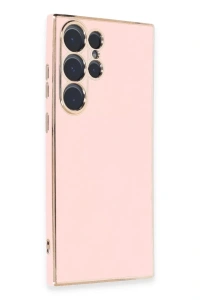 Samsung Galaxy S23 Ultra Kılıf Volet Silikon - Pembe