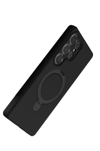 Samsung Galaxy S23 Ultra Regal Magsafe Standlı Kapak - Siyah