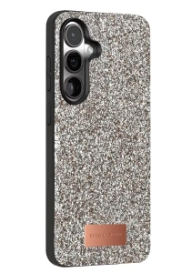 Samsung Galaxy S24 FE Bright Simli Kapak - Gümüş