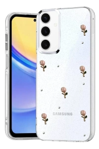 Samsung Galaxy S24 FE Fiyonk Desenli Kapak - Desen 6