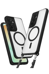 Samsung Galaxy S24 FE Kılıf Enka Magsafe Silikon Kılıf - Siyah