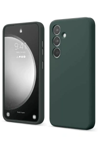 Samsung Galaxy S24 FE Kılıf First Silikon - Koyu Yeşil