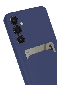 Samsung Galaxy S24 FE Kılıf Kelvin Kartvizitli Silikon - Lacivert