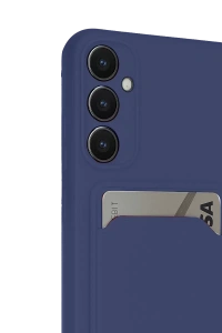 Samsung Galaxy S24 FE Kılıf Kelvin Kartvizitli Silikon - Lacivert