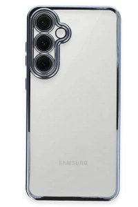 Samsung Galaxy S24 FE Kılıf Lensli Silikon - Lacivert