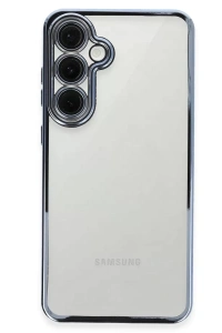 Samsung Galaxy S24 FE Kılıf Lensli Silikon - Lacivert