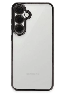 Samsung Galaxy S24 FE Kılıf Lensli Silikon - Siyah