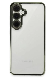 Samsung Galaxy S24 FE Kılıf Lensli Silikon - Yeşil