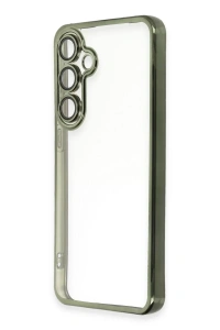 Samsung Galaxy S24 FE Kılıf Lensli Silikon - Yeşil