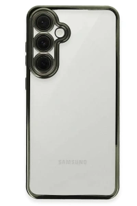Samsung Galaxy S24 FE Kılıf Lensli Silikon - Yeşil