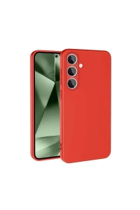 Samsung Galaxy S24 FE Kılıf Nano içi Kadife Silikon - Kırmızı