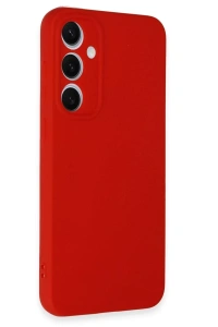 Samsung Galaxy S24 FE Kılıf Nano içi Kadife Silikon - Kırmızı