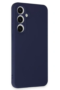 Samsung Galaxy S24 FE Kılıf Nano içi Kadife Silikon - Lacivert