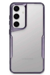 Samsung Galaxy S24 Kılıf Boyi Silikon Kapak - Derin Mor