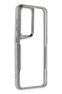 Samsung Galaxy S24 Kılıf Boyi Silikon Kapak - Gümüş