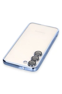 Samsung Galaxy S24 Kılıf Lensli Silikon - Açık Mavi